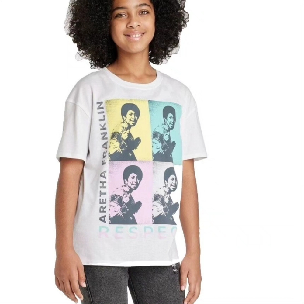 Girls Aretha Franklin Tshirt
